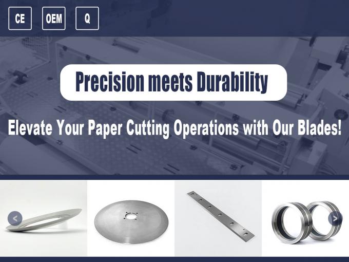 Máy cắt tungsten carbide dao lưỡi dao tròn công nghiệp cho cắt bìa giấy cho các nhà máy sản xuất 0