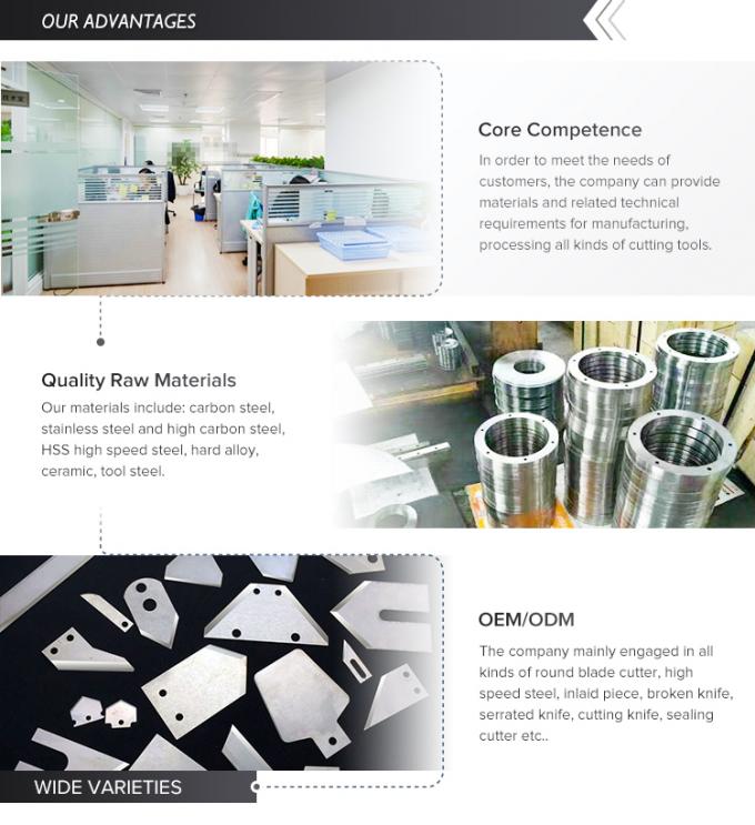 Blades đóng gói công nghiệp cắt rắn cho máy đóng gói phim 5