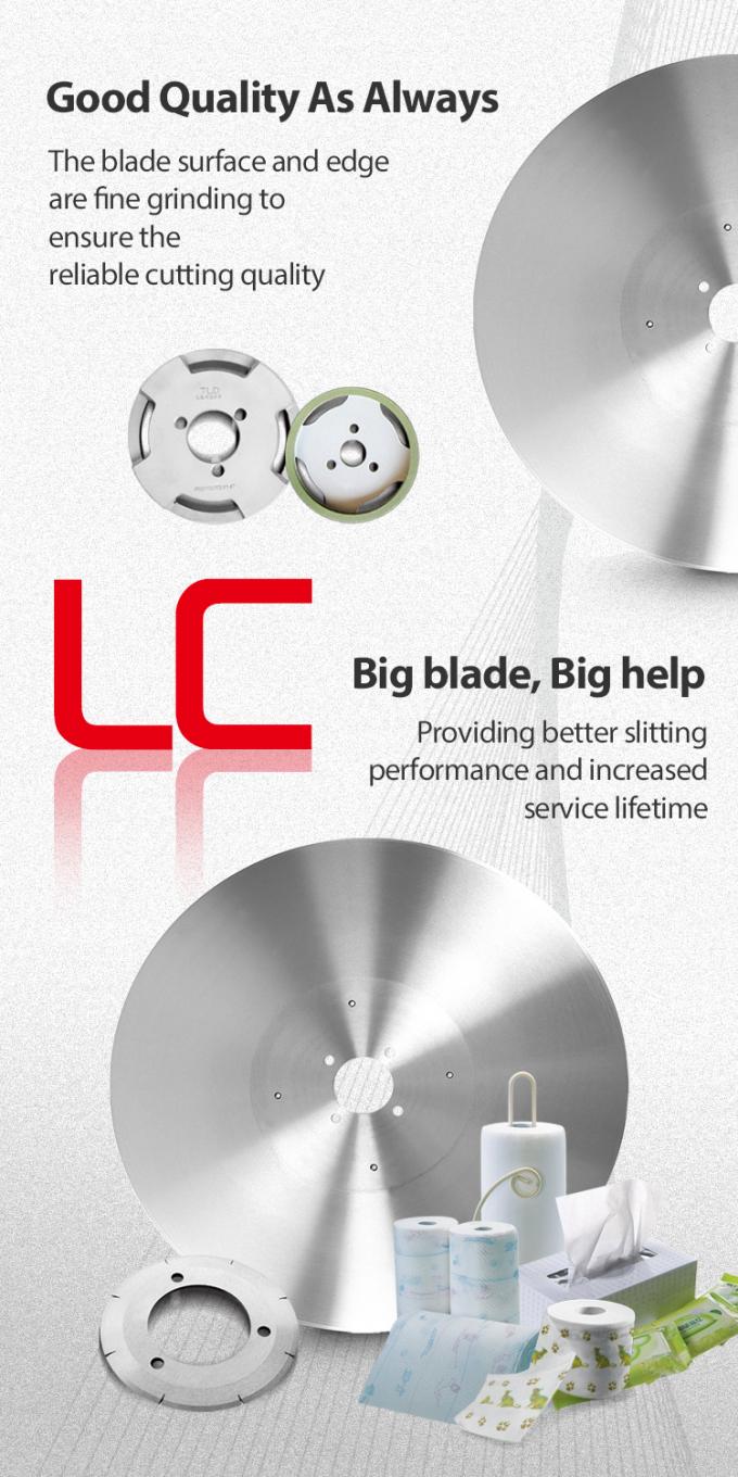 Tùy chỉnh 15 độ góc răng Log Saw Blade Cutting Knife cho cắt giấy mô lâu dài 2