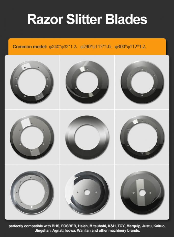 Đường cắt Lưỡi dao giấy lợp để cắt bìa ván Cây cạo tròn dao cắt cho máy cắt cuộn giấy 0