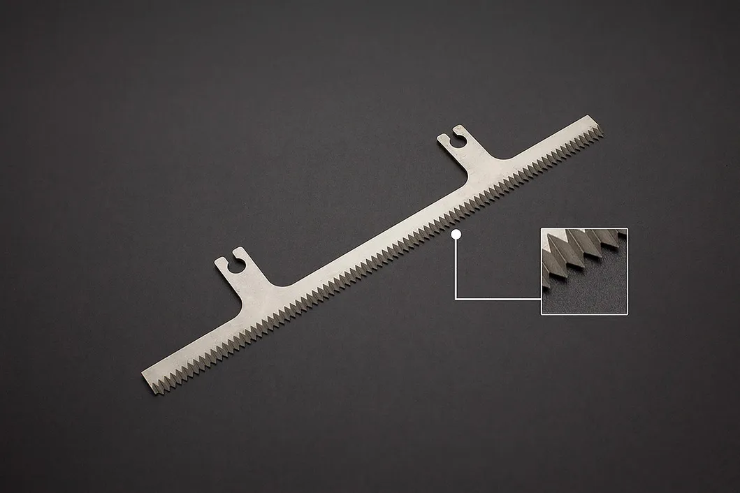 Bụt cắt giấy nhựa Răng cắt lưỡi đóng gói Răng có sợi râu Saw Blade 7