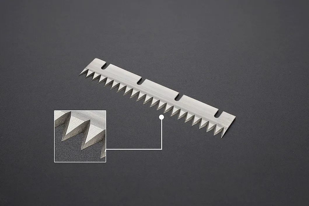 Bụt cắt giấy nhựa Răng cắt lưỡi đóng gói Răng có sợi râu Saw Blade 6