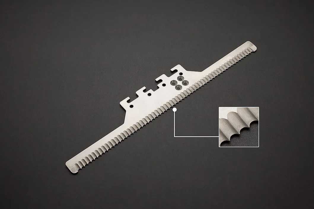 Bụt cắt giấy nhựa Răng cắt lưỡi đóng gói Răng có sợi râu Saw Blade 9