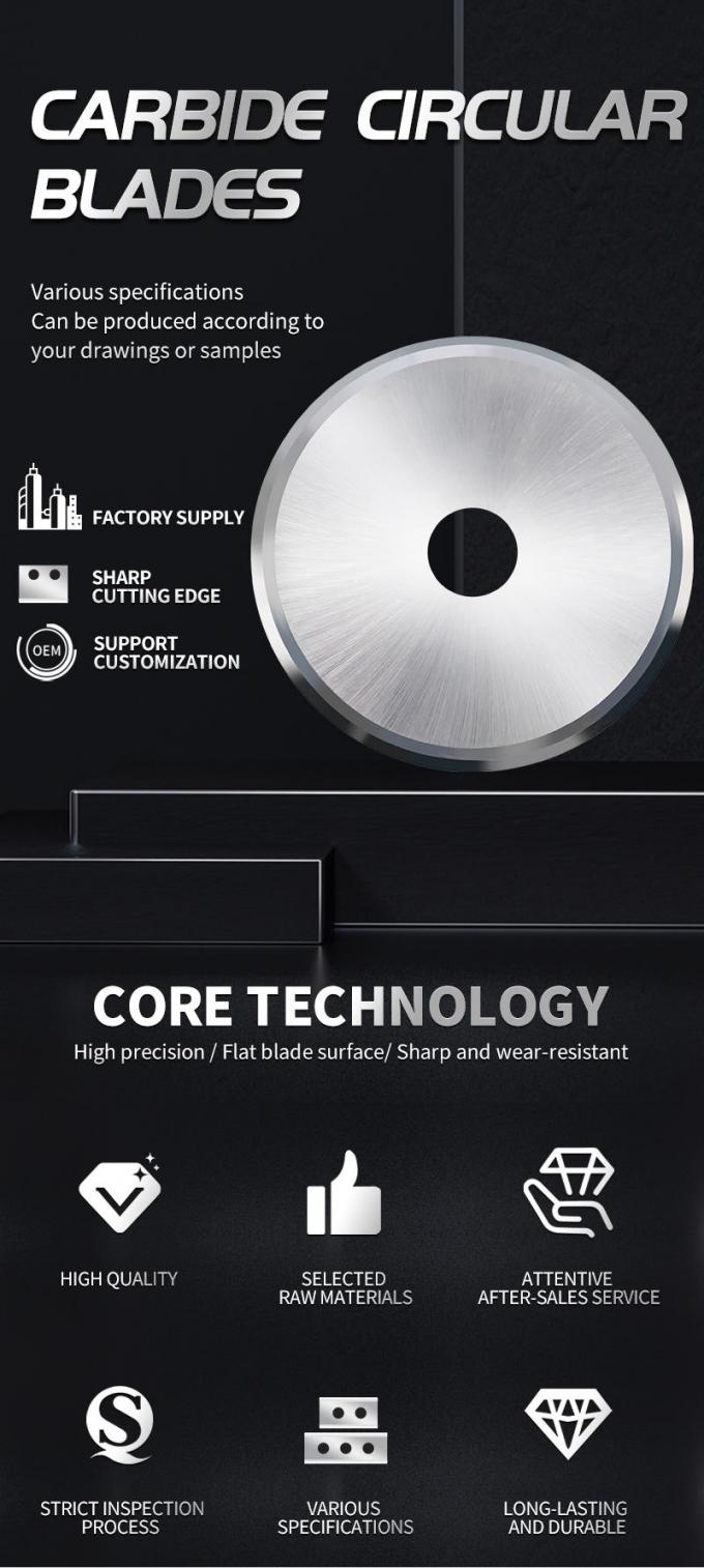 OEM / ODM dao tròn cắt băng cao su ống giấy cắt vòng lưỡi 3