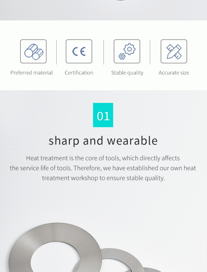 Dao cắt băng keo công nghiệp 130mm có độ chính xác cao cho giấy, cuộn băng, dao xén lưỡi tròn 0