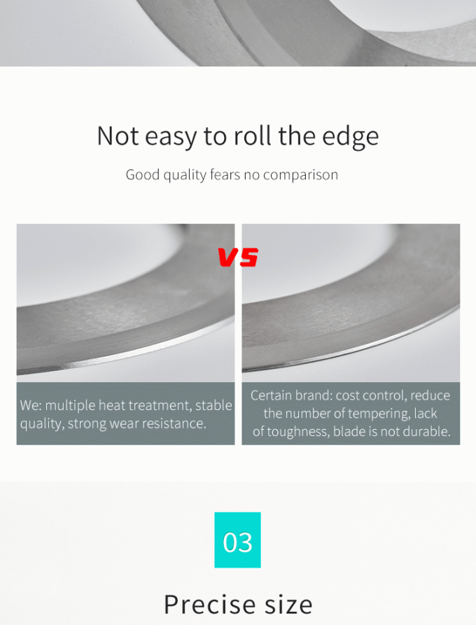 Dao cắt băng keo công nghiệp 130mm có độ chính xác cao cho giấy, cuộn băng, dao xén lưỡi tròn 3