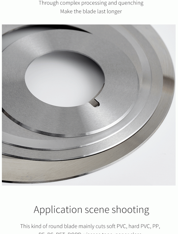 Dao cắt băng keo công nghiệp 130mm có độ chính xác cao cho giấy, cuộn băng, dao xén lưỡi tròn 7