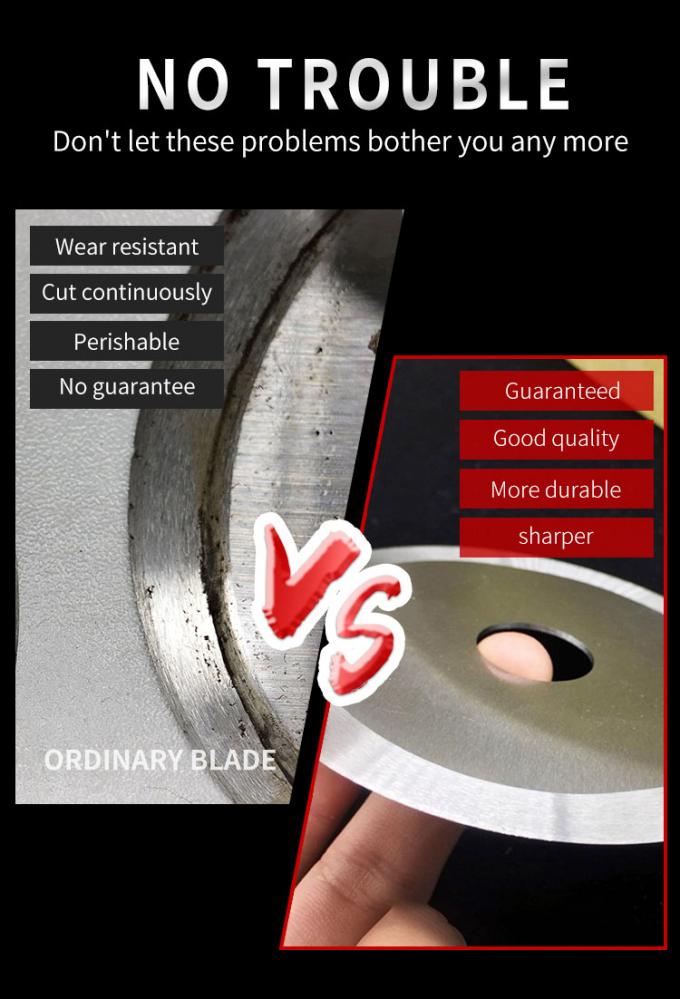 Máy cắt giấy nhiệt kim loại Blades cắt vòng để cắt chính xác 3